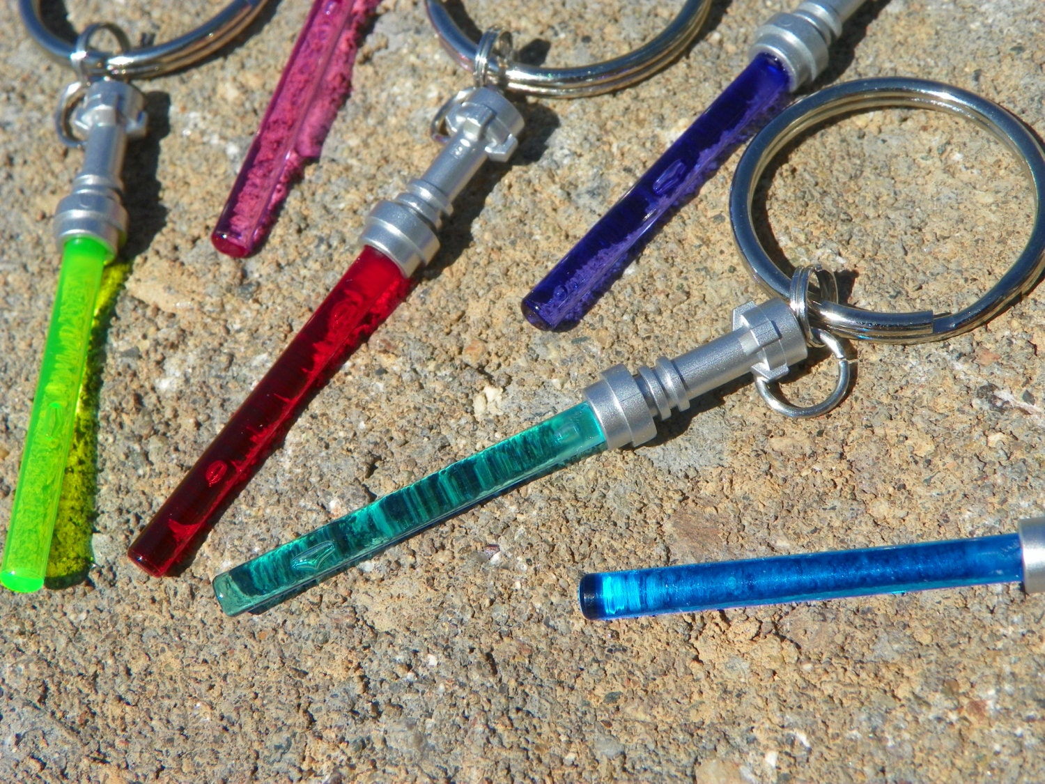 Lightsaber keychain sword keychain Star Wars brick light saber