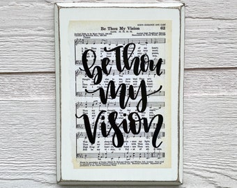 Be thou my Vision | Hymn Wall Art, Be Thou My Vision Art, Religious Gifts, Sheet Music Art, Song Lyric Gifts