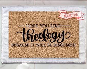 Gift for Pastor | Funny Doormat, Reformed theology, theology gift, gift for Christian, Pastor appreciation gift, elder gifts