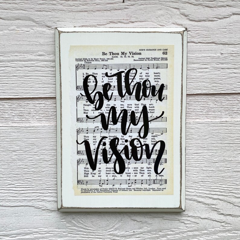 Be thou my Vision Hymn Wall Art Be Thou My Vision Art Etsy
