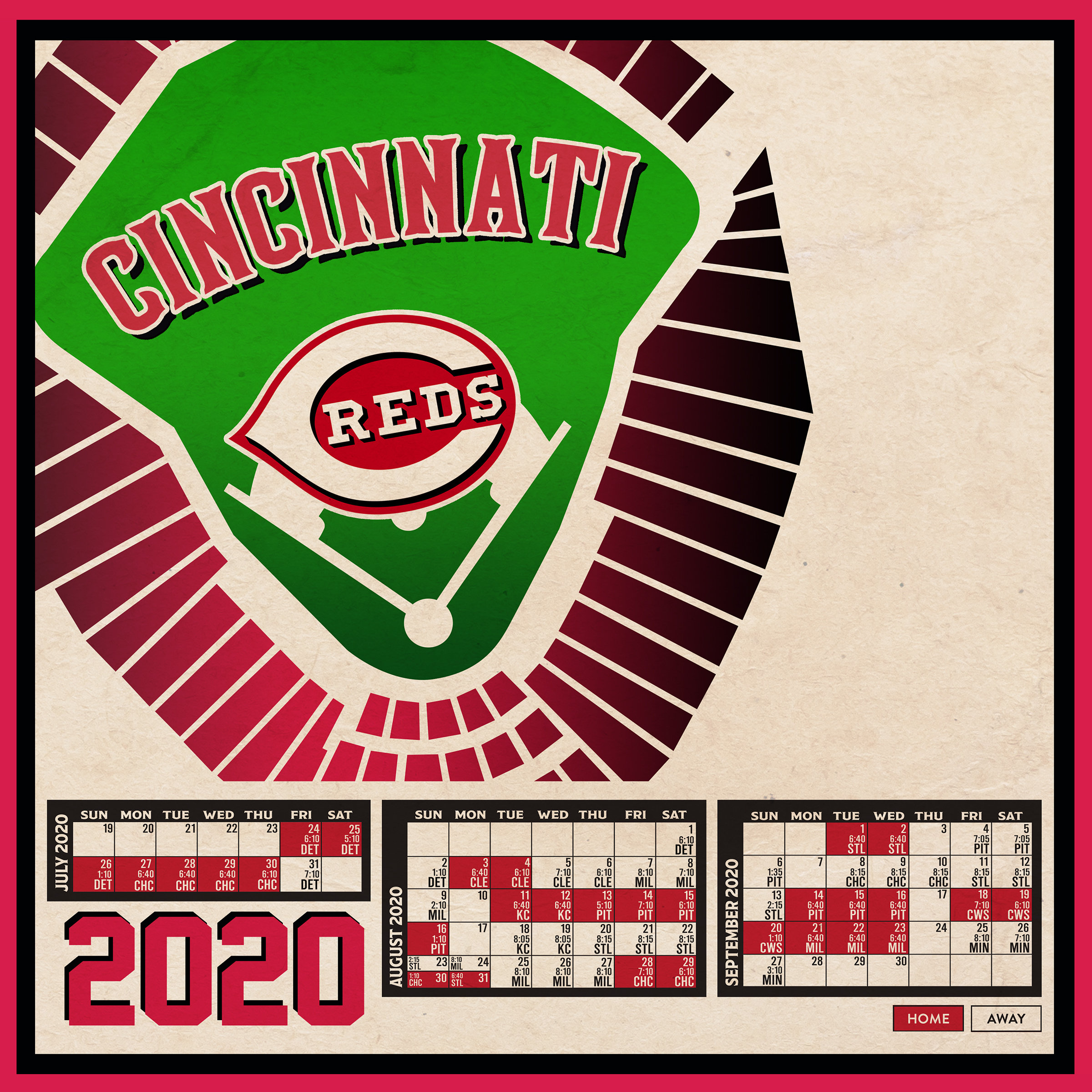 Cincinnati Reds Printable Schedule