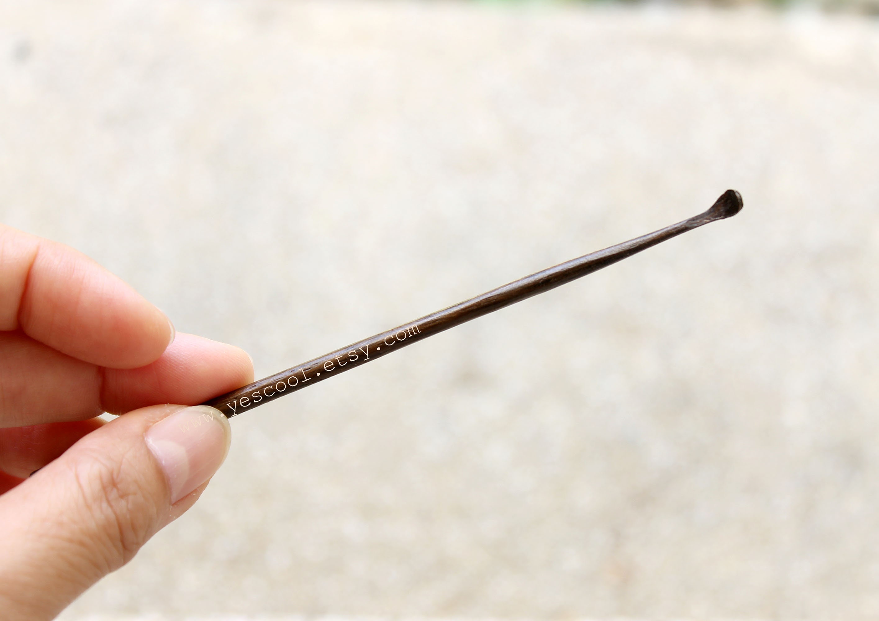 Natural Rosewood Wooden Ear Pick Wax Remover Cleaning Spoon Etsy