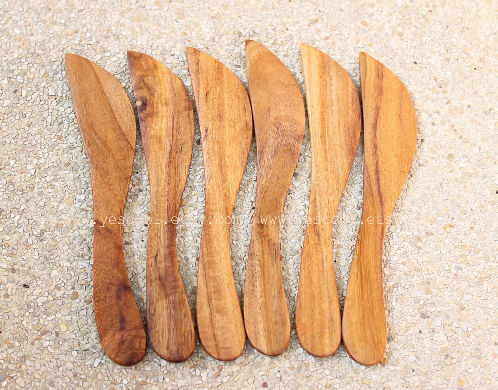 Butter Spreaders Cheese Spreader Wooden Knife Natural Wood Set Etsy