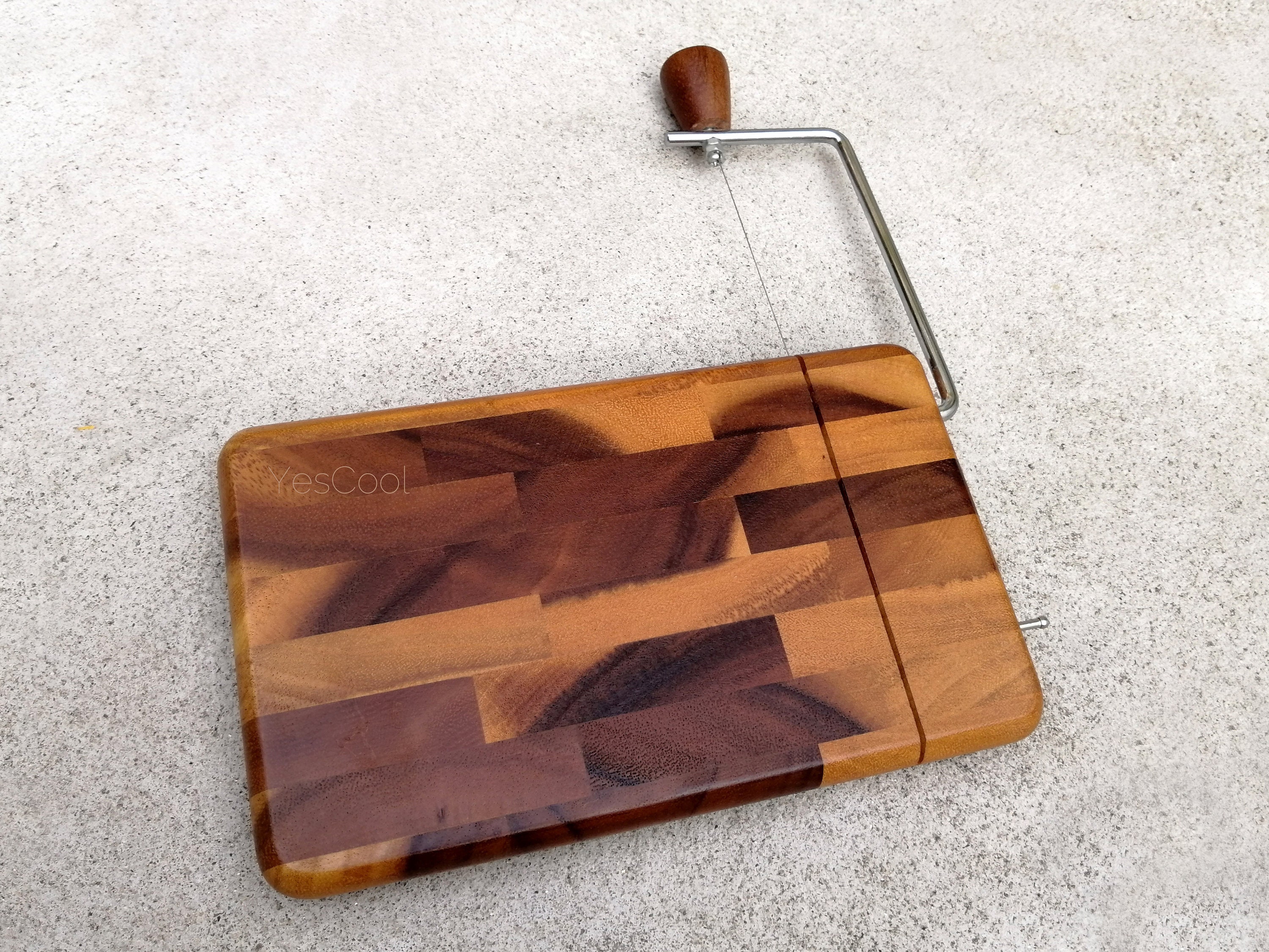 Cheese Slicer Wood Cutting Board with Wire Cheese Cutter Wire | Etsy
