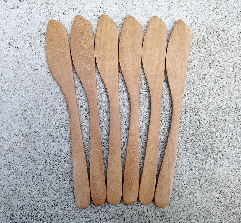 Butter Spreaders Cheese Spreader Wooden Knife Natural Wood Set Etsy