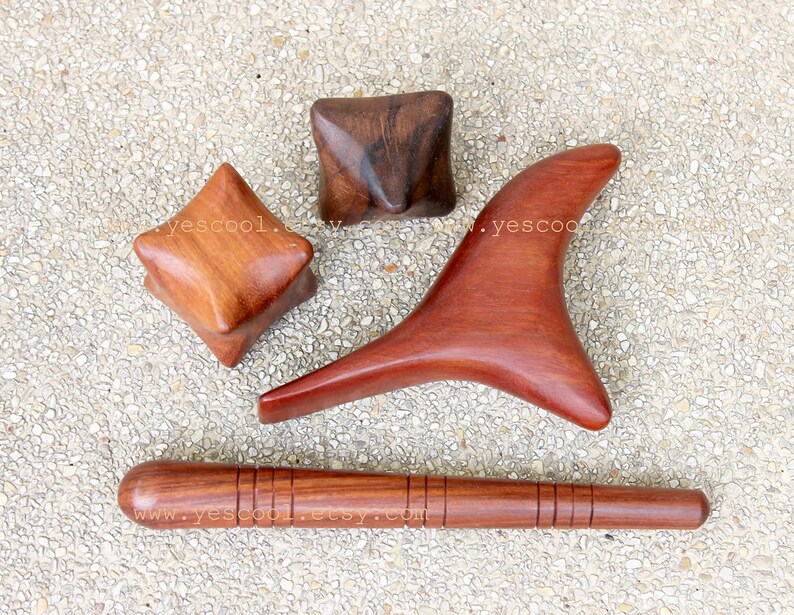Hand Massage Tool Rosewood Wooden Self Massage Tools Set 3 Etsy