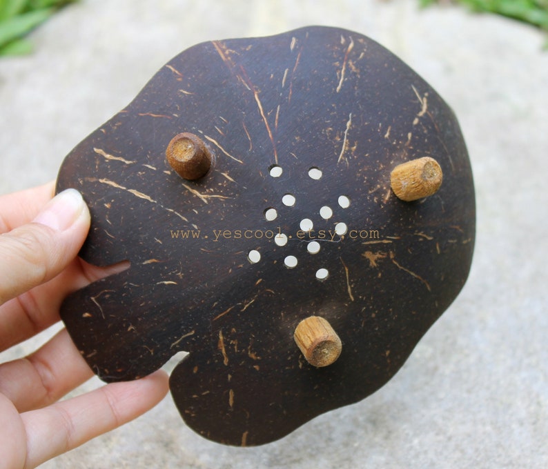 Coconut Shell Wood Leaf and Fish Soap Dish Plates Candle Etsy