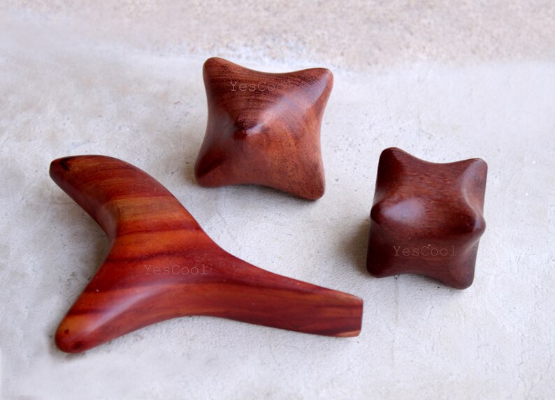 Hand Massage Tool Rosewood Wooden Self Massage Tools Set of 3 Etsy