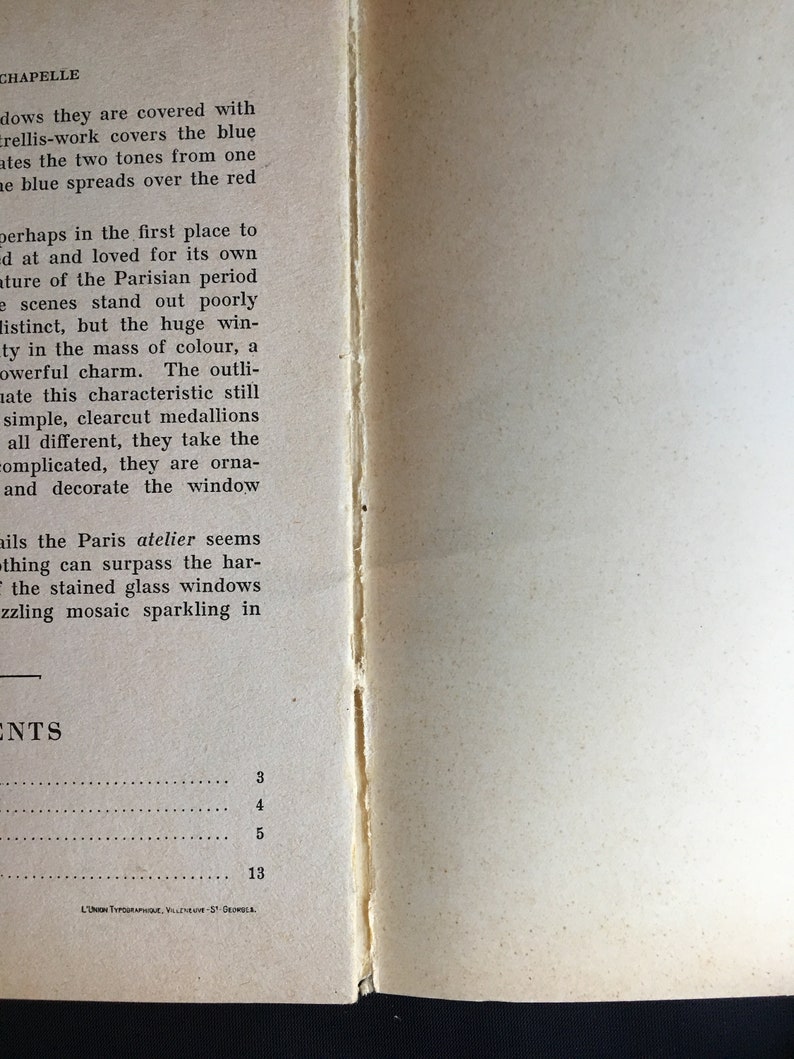1940s Tourist Guide to The Sainte Chapelle in English by Wanda Rabaud