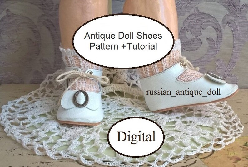 Antique Doll Shoes Pattern&tutorial. Leather Doll Shoes. Etsy