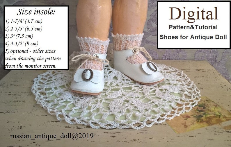 Antique Doll Shoes Pattern&tutorial. Leather Doll Shoes. Etsy