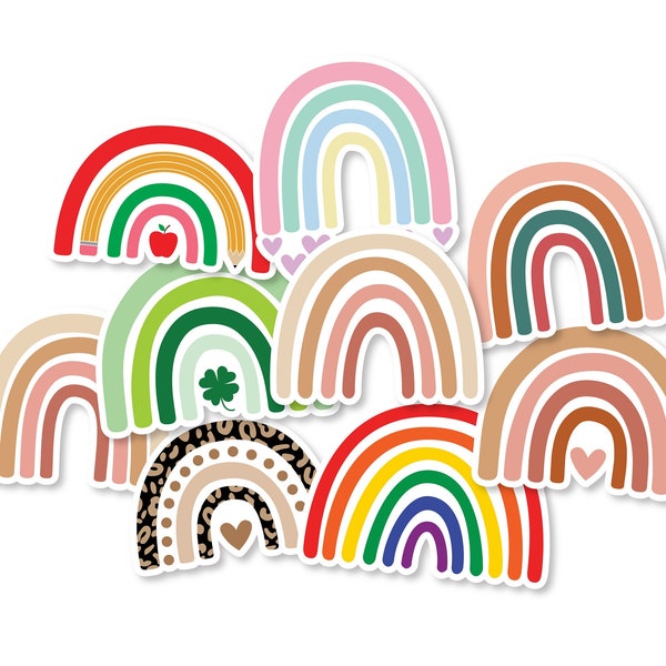 Rainbow Stickers Etsy