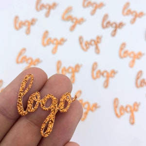 Coriandoli con logo personalizzato / Materiali di imballaggio personalizzati per piccole imprese, coriandoli con design personalizzato, bomboniere con logo aziendale, imballaggi alla rinfusa