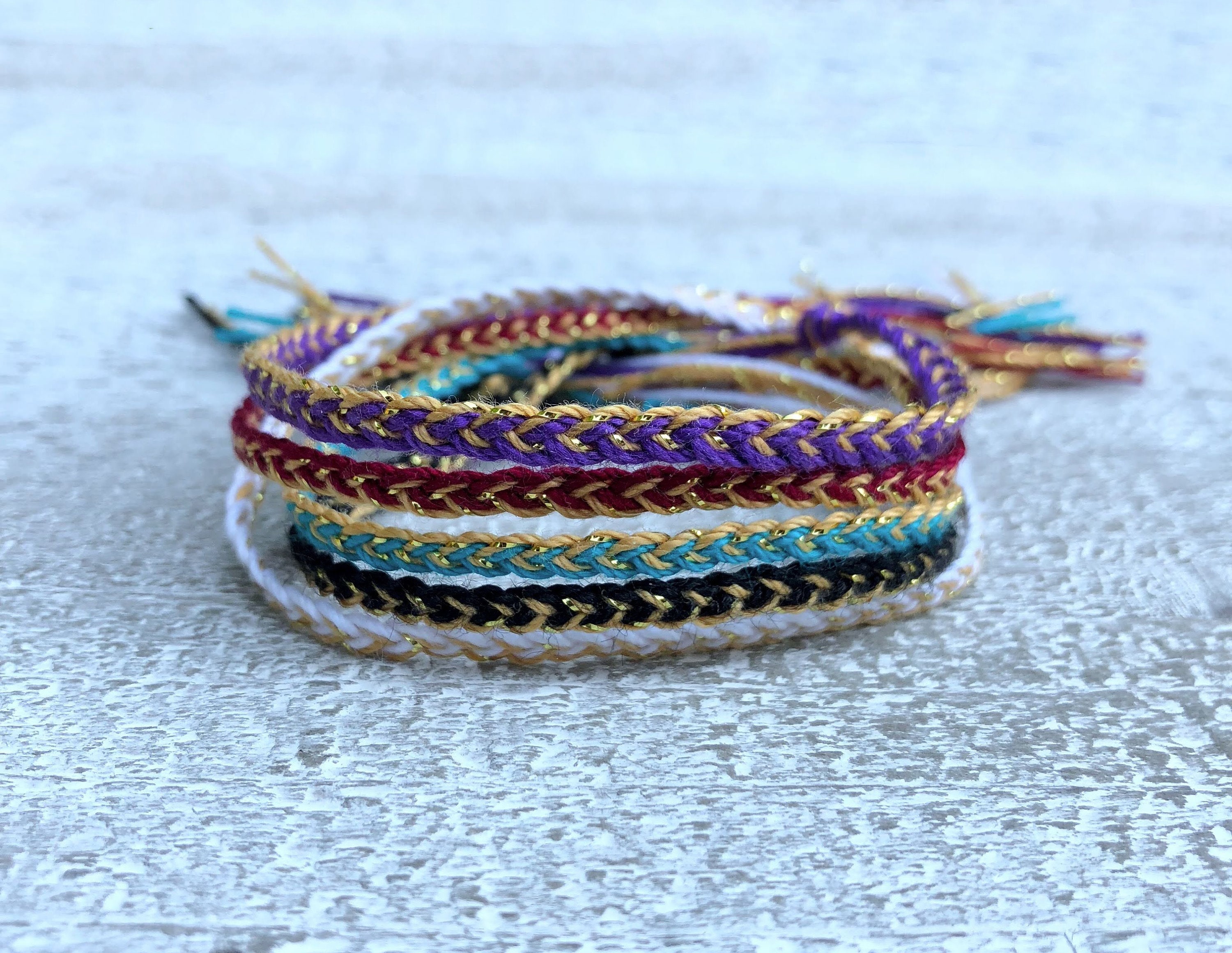 Double Braided Rakhi Bracelets - Two Colors | Hand Braided Rakhi For Brother | Triya Designs Rakhi Collection | Braided Thread Rakhi