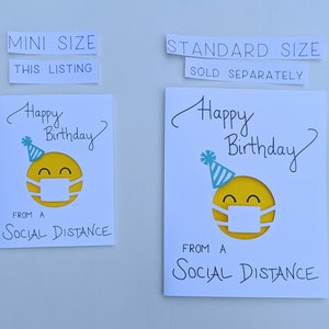 Happy Birthday from a Social Distance MINI Quarantine | Etsy