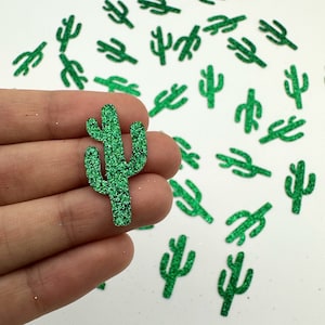 Glitter Green Cactus Confetti | Cactus Love, Cactus Party, Desert Cactus Theme | Party Decorations