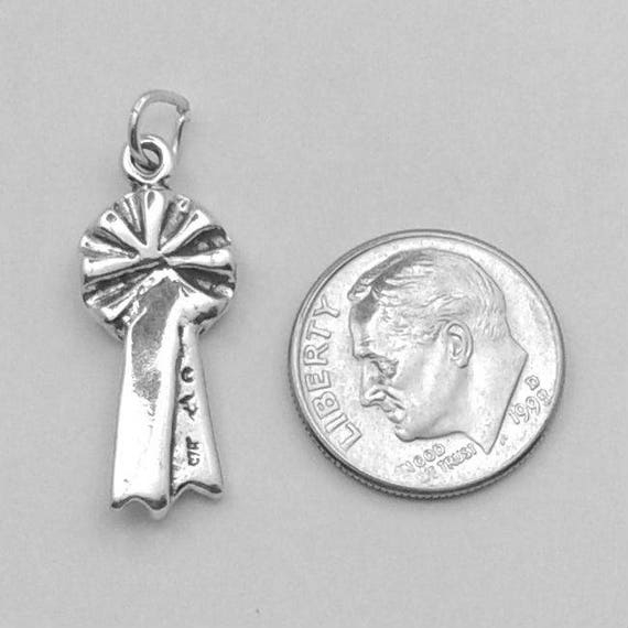 First Prize Ribbon Sterling Silver for Bracelet Winner Award Place Champion