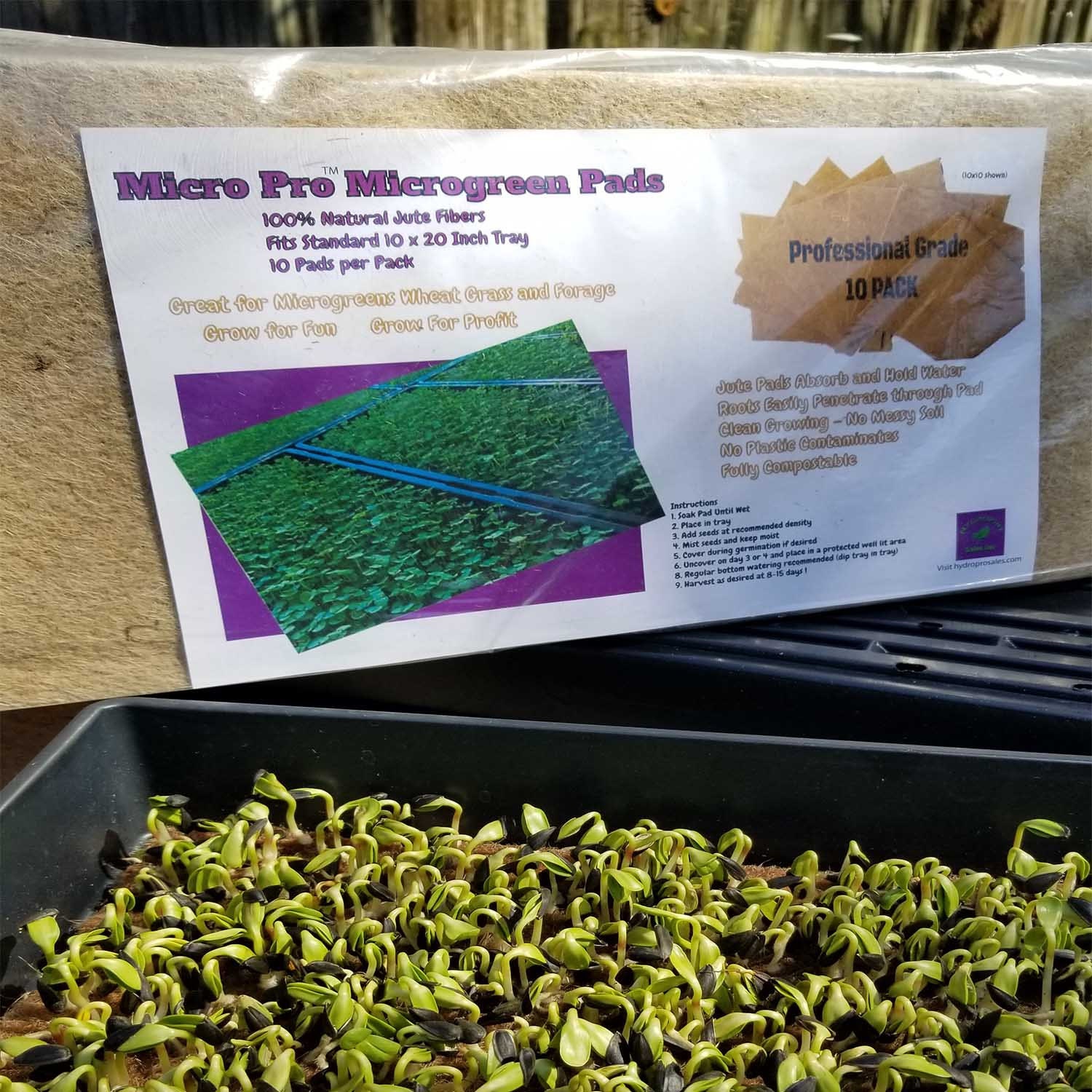 Jute Grow Pads for Microgreens 100 Natural Jute Etsy Canada