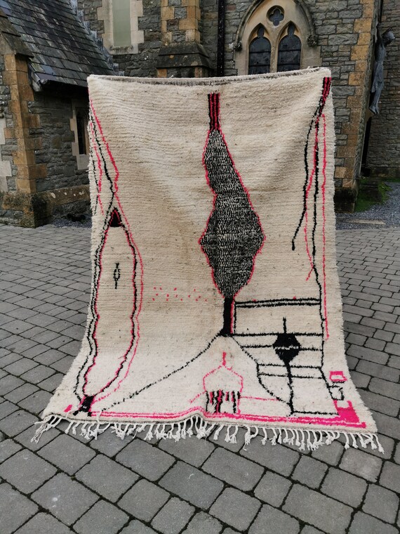 40 Off Living Room Rug Moroccan Rug Handmade Azilal Rug Etsy
