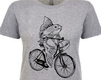 Graphic Tees for Women - Cute Tee for Women - Feminist Tshirt - Eco Friendly Soft Cotton T shirt Gift for Her Heather Grey