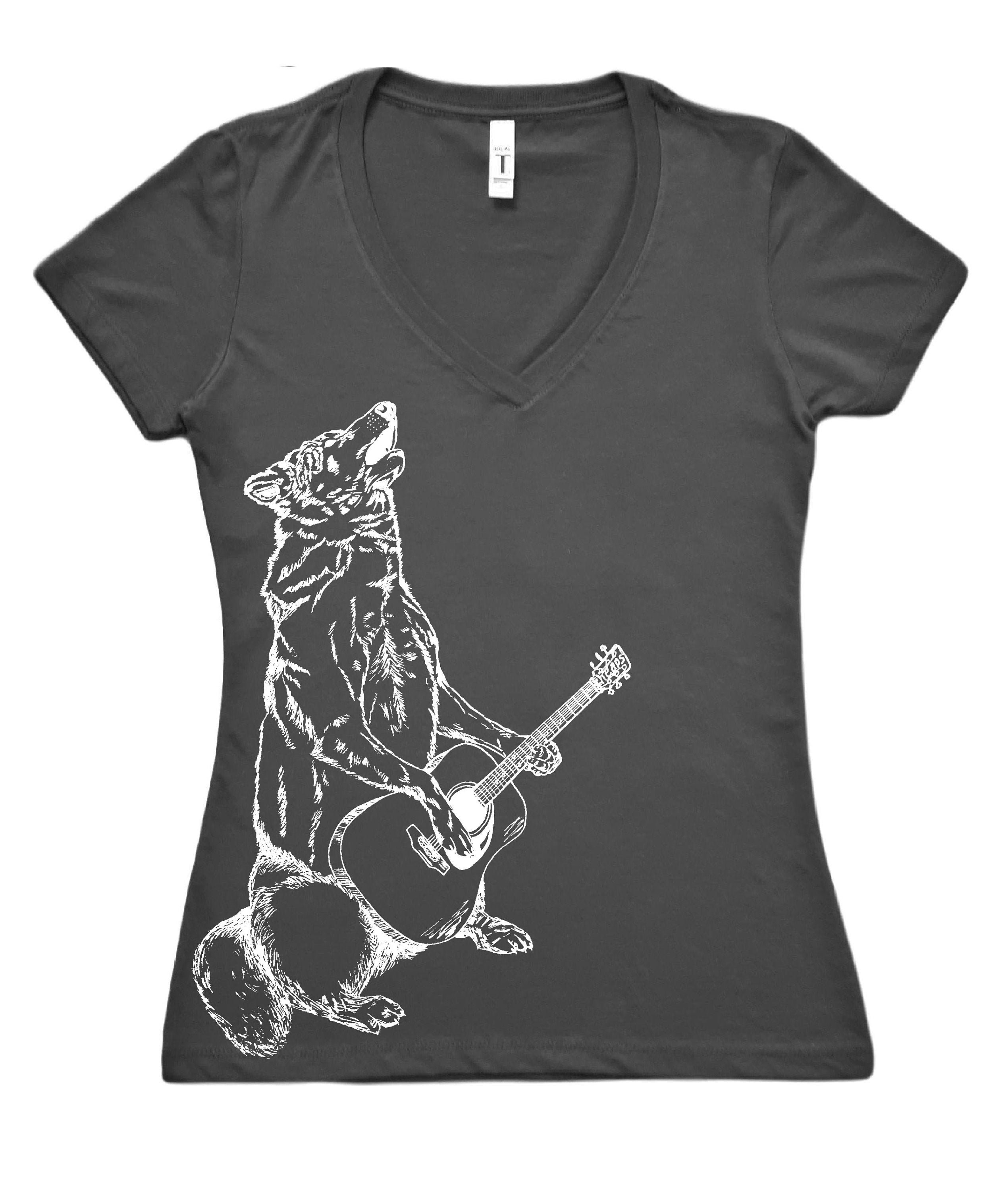 wolf tshirt women