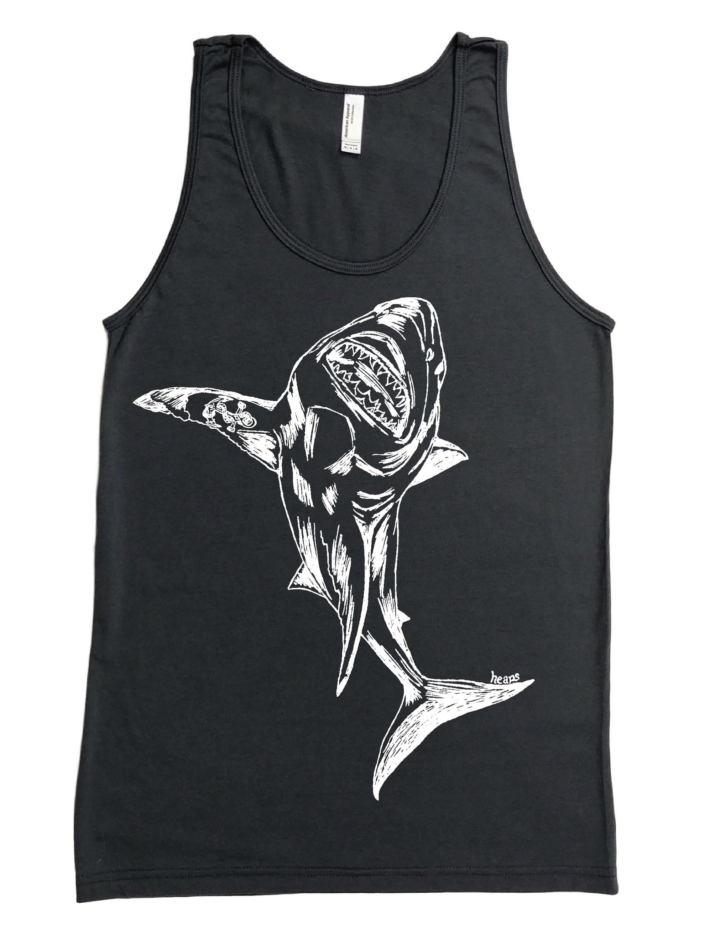 Shark Tank Top American Apparel Tank for Men Nautical Tank Etsy