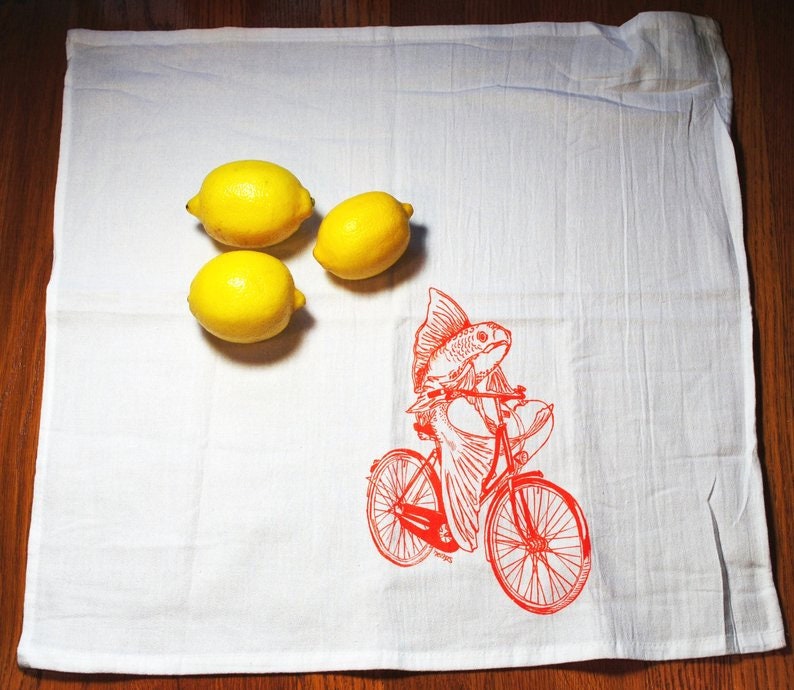 Screen Printed Images Cotton Nautical Theme Cloth Dinner Napkins Set of 6 Washable Reusable Napkins Fun Gift Dinner Place Setting