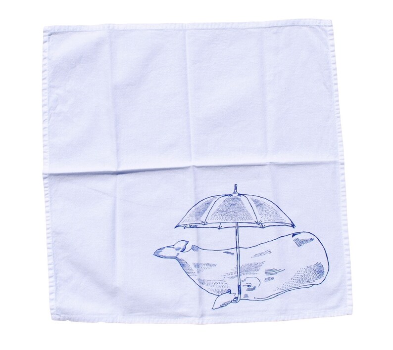 Screen Printed Images Cotton Nautical Theme Cloth Dinner Napkins Set of 6 Washable Reusable Napkins Fun Gift Dinner Place Setting