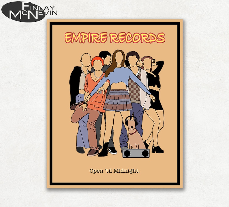 Empire Records, Vintage Movie Poster, Fine Art Print image 1