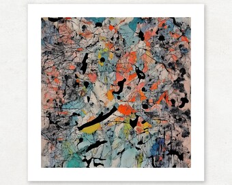 PLOTUM 2, Impresión de arte abstracto moderno, Impresión de bellas artes Giclee para la decoración del hogar