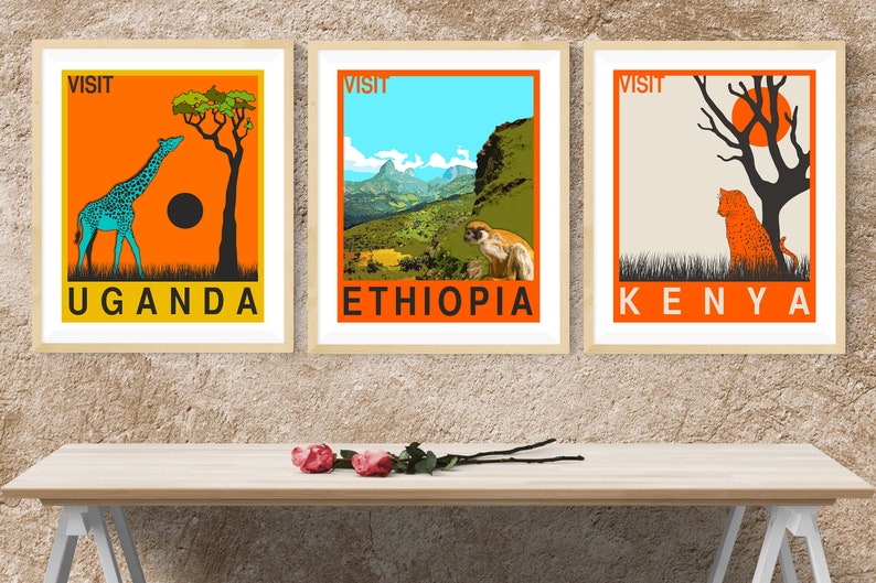 ethiopia travel poster