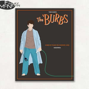 THE BURBS Minimalist Movie Poster, Fine Art Print