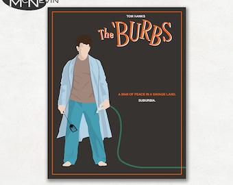 THE BURBS Minimalist Movie Poster, Fine Art Print