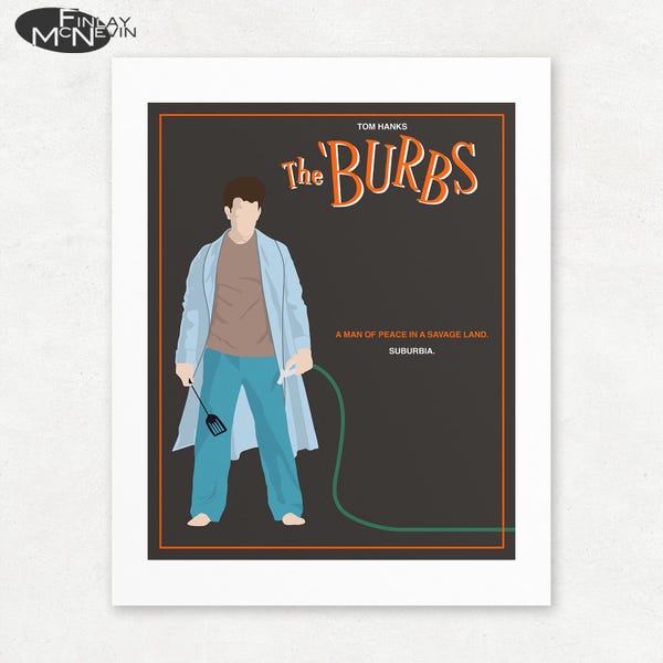 Retro Style 'The 'Burbs' Movie Poster Print - Unframed Giclee Art