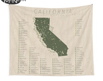 California Map Tapestry - Etsy