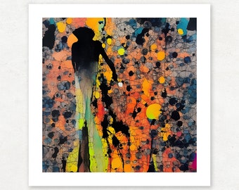 SECLOO 4, Modern Abstract Art Print, Giclee Fine Art Print for the Home Decor