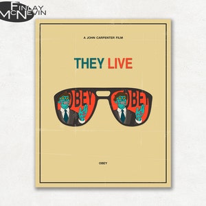 THEY LIVE Movie Poster, Fine Art Print