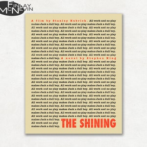 THE SHINING, Movie Poster, Fine Art Print (beige)