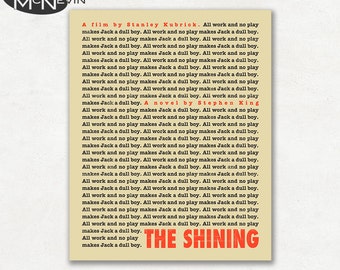 THE SHINING, Movie Poster, Fine Art Print (beige)