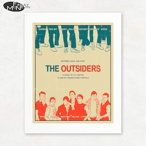 Vintage Style 'The Outsiders' Movie Poster Print - Unframed Giclee Art