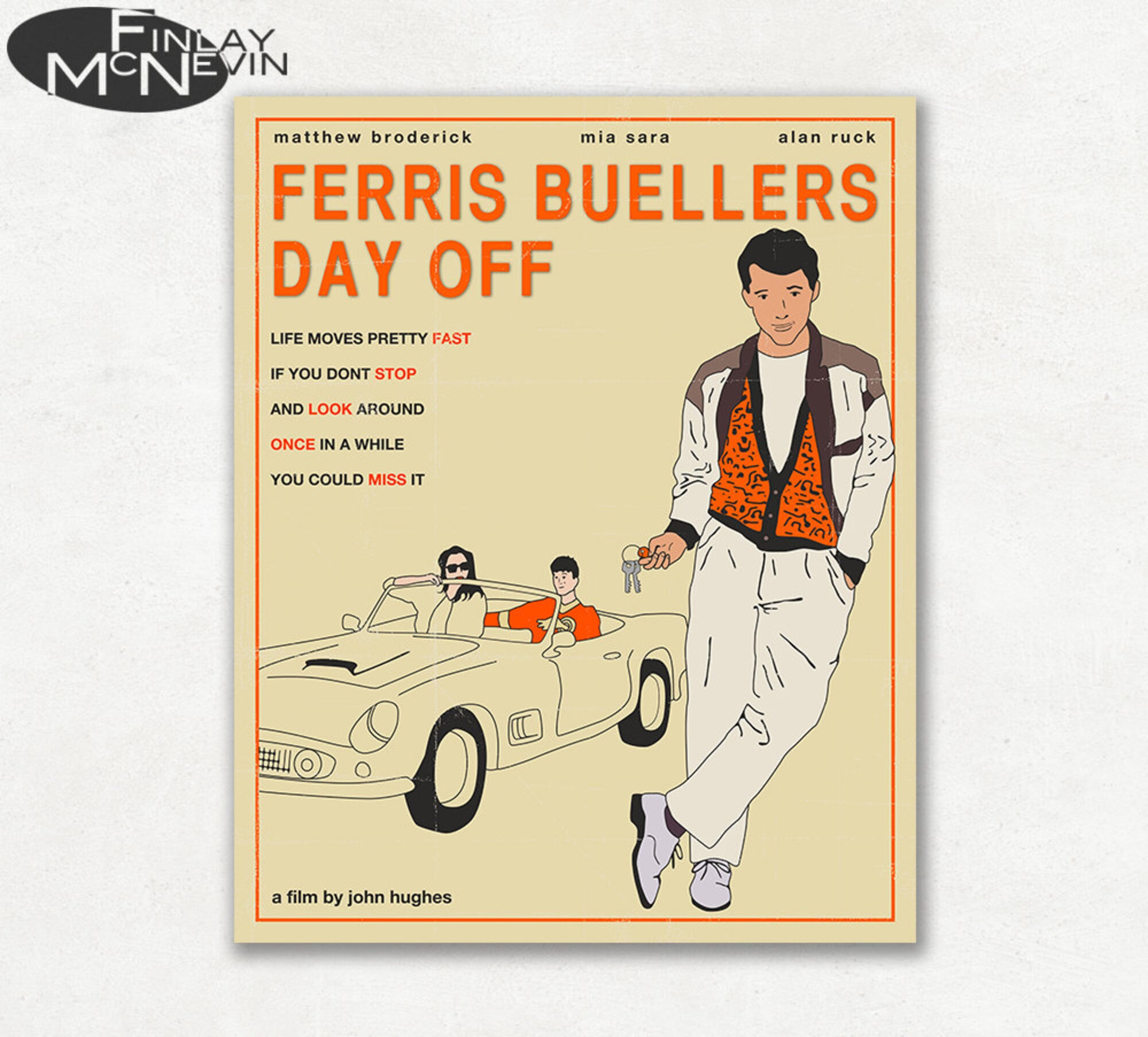 Discover FERRIS BUELLER'S Day Off, Movie Poster, Fine Art Print