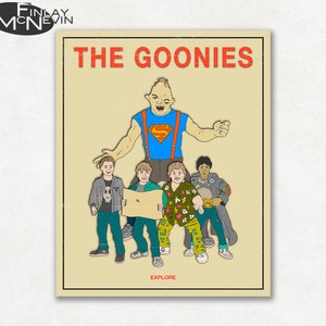 THE GOONIES, Movie Poster, Fine Art Print