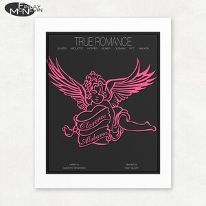 Retro Style 'True Romance' Movie Poster Print - Unframed Giclee Art
