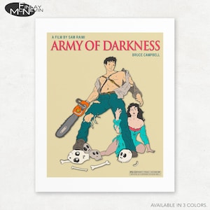 Retro Style &#39;Army of Darkness&#39; Movie Poster Print - Unframed Giclee Art