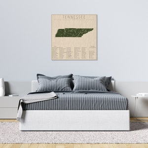 TENNESSEE PARKS, National and State Park Map, Fine Art Photographic Print for the home decor. image 4