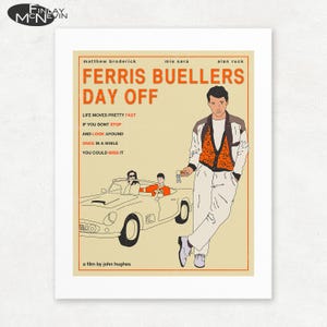 Vintage Style &#39;Ferris Bueller&#39;s Day Off&#39; Movie Poster Print - Unframed Giclee Art