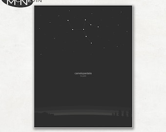 CAMELOPARDALIS CONSTELLATION, Astronomy Print, Photographic Print for the Home Decor