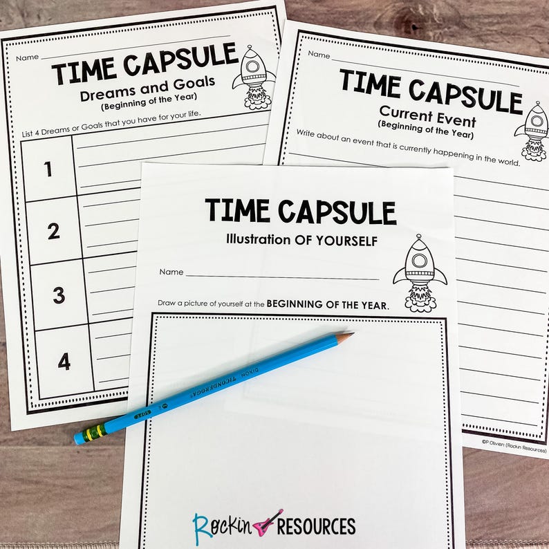 Back to School Time Capsule Activity: Printable Student Keepsake - Etsy