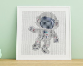 Astronaut cross stitch pdf pattern