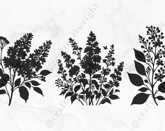 Lilac SVG - Lilac PNG - Spring Flowers - Lilac clipart - Lilac flowers - Bouquets